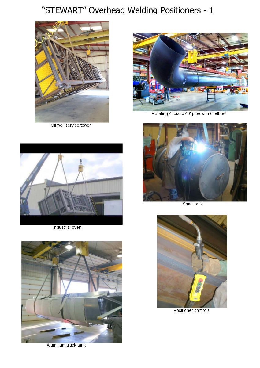 Overhead Welding Positioners Stewart Engineering and Sales co.